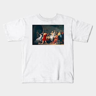 The Death of Socrates, 1787 artwork (H419/0519) Kids T-Shirt